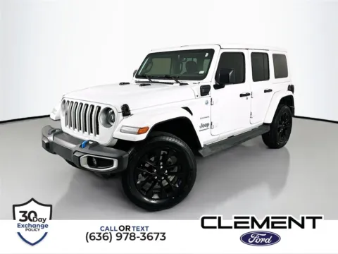 White 2023 Jeep Wrangler Sahara 4xe for sale in Wentzville, MO