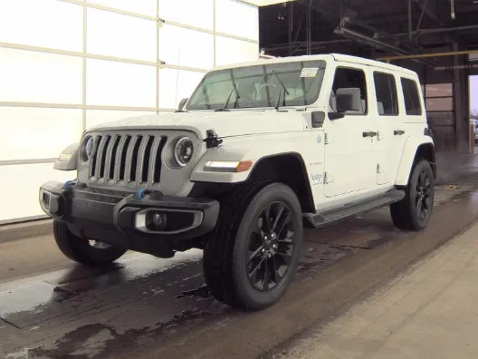 White 2023 Jeep Wrangler Sahara 4xe for sale in Wentzville, MO