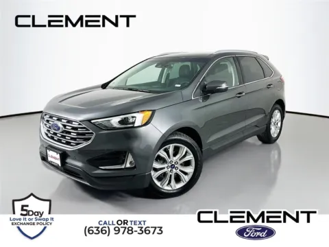 Gray 2020 Ford Edge Titanium for sale in Wentzville, MO