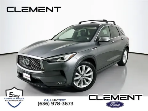 Silver 2019 INFINITI QX50 PURE for sale in Wentzville, MO