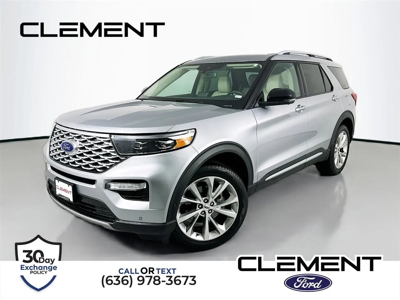 Silver 2021 Ford Explorer Platinum for sale in Wentzville, MO
