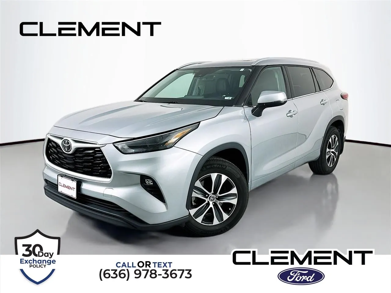 Silver 2022 Toyota Highlander XLE for sale in Wentzville, MO