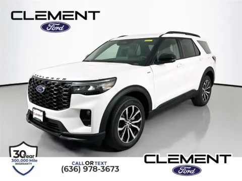 White 2026 Ford Explorer ST-Line for sale in Wentzville, MO