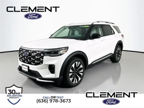 White 2026 Ford Explorer Platinum for sale in Wentzville, MO