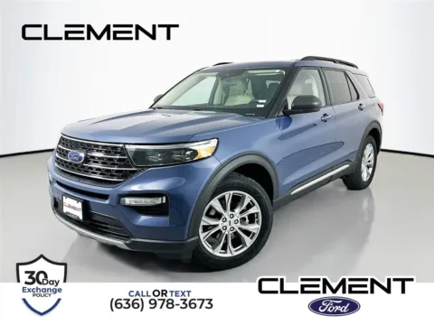 Blue 2021 Ford Explorer XLT for sale in Wentzville, MO