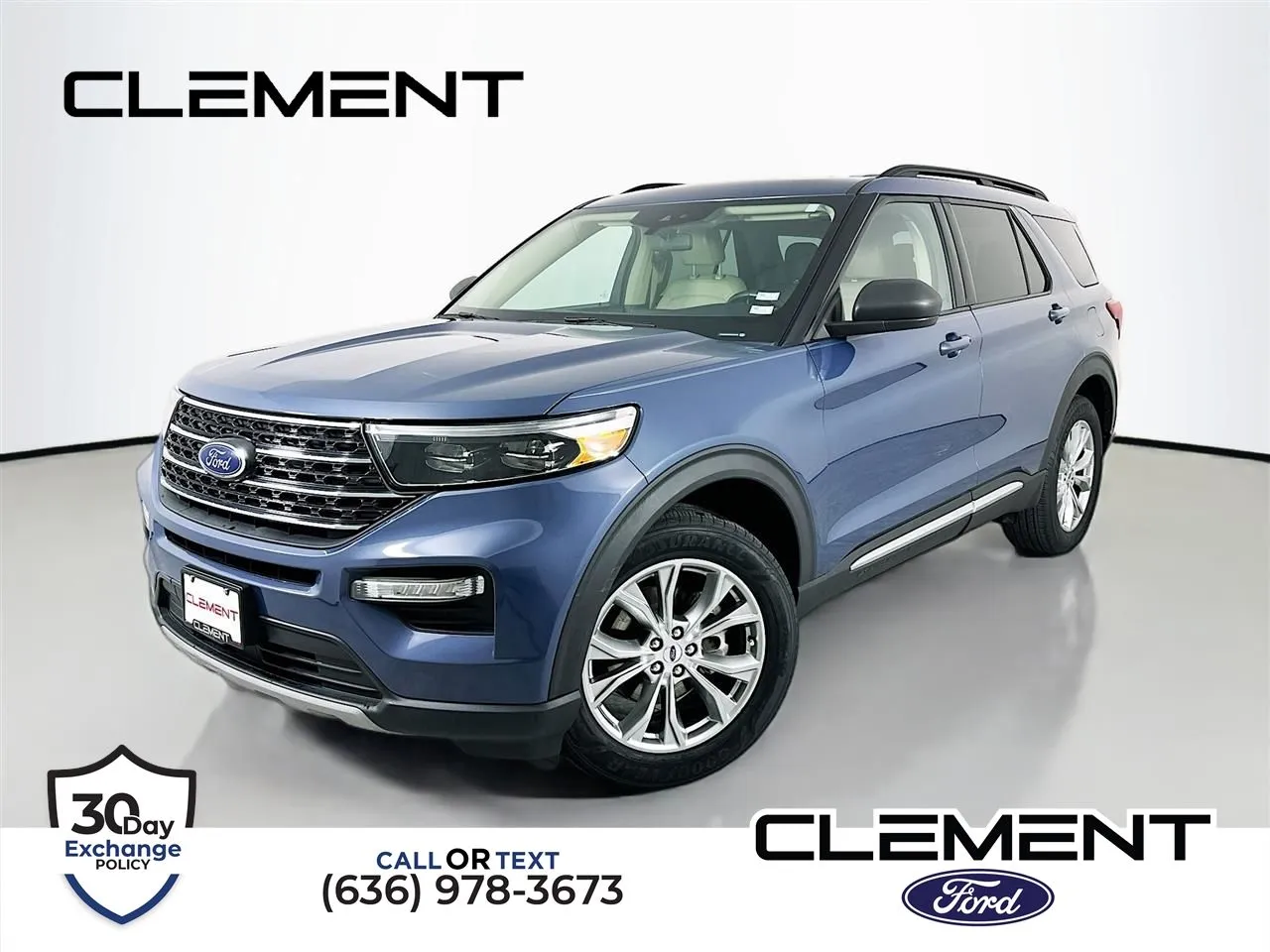 Blue 2021 Ford Explorer XLT for sale in Wentzville, MO