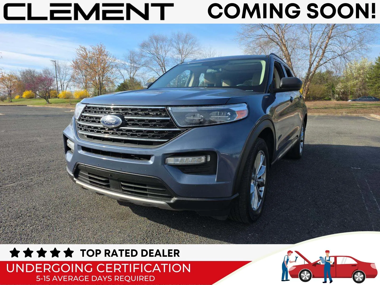 Blue 2021 Ford Explorer XLT for sale in Wentzville, MO