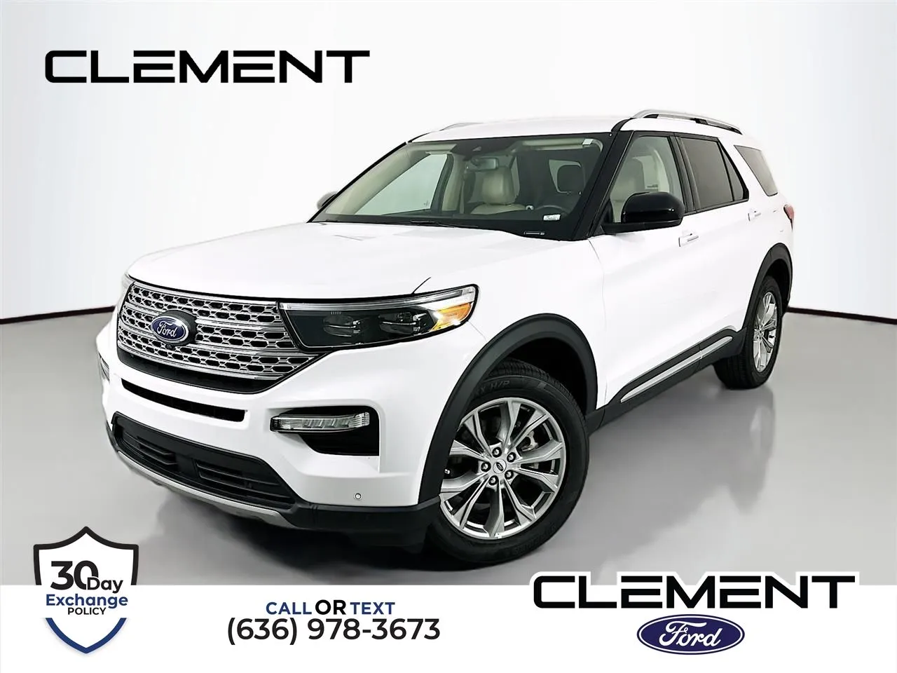 White 2024 Ford Explorer Limited for sale in Wentzville, MO