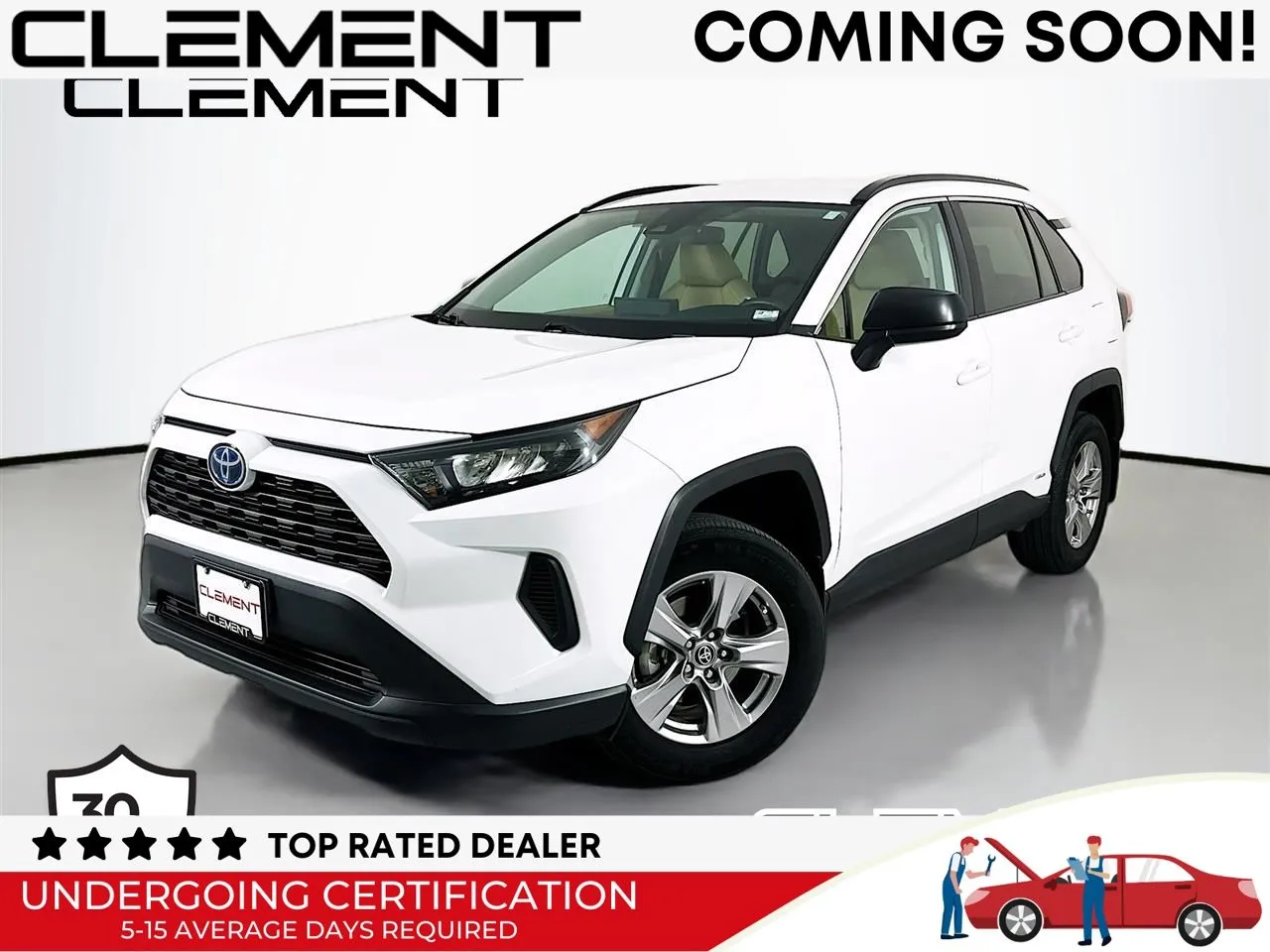 White 2022 Toyota RAV4 Hybrid LE for sale in Wentzville, MO