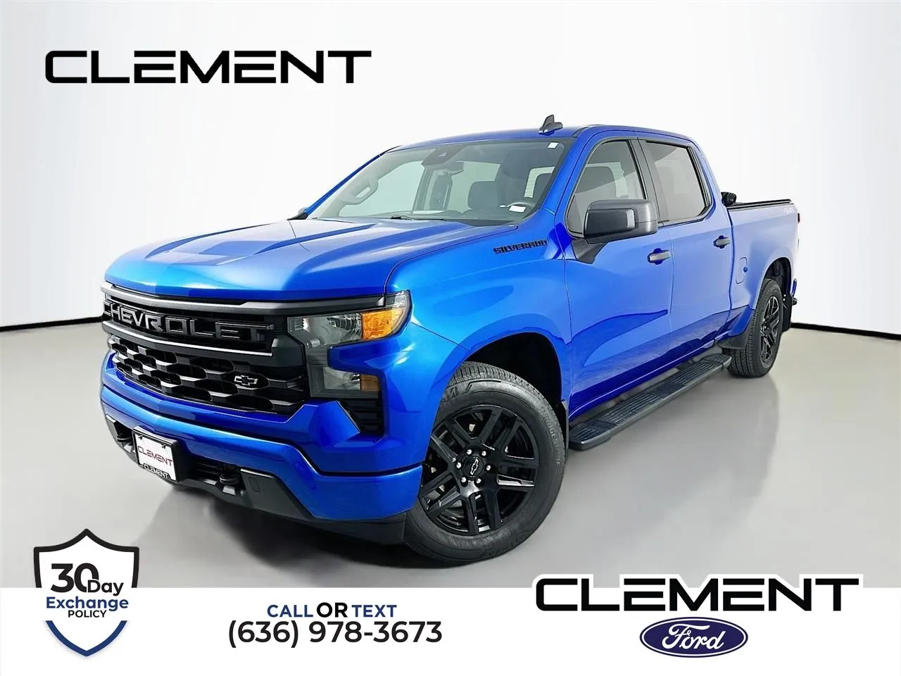 Blue 2023 Chevrolet Silverado 1500 Custom for sale in Wentzville, MO
