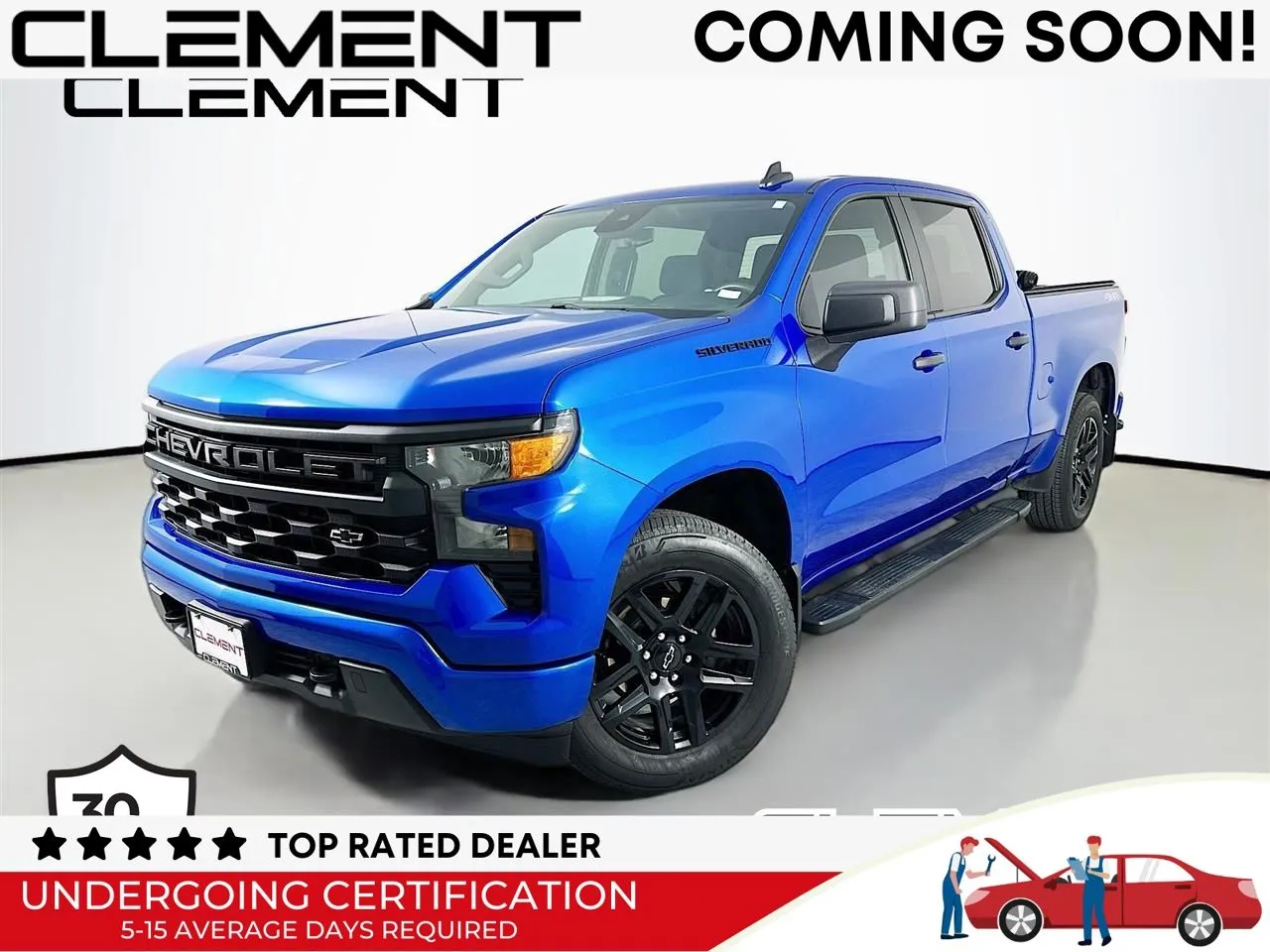 Blue 2023 Chevrolet Silverado 1500 Custom for sale in Wentzville, MO