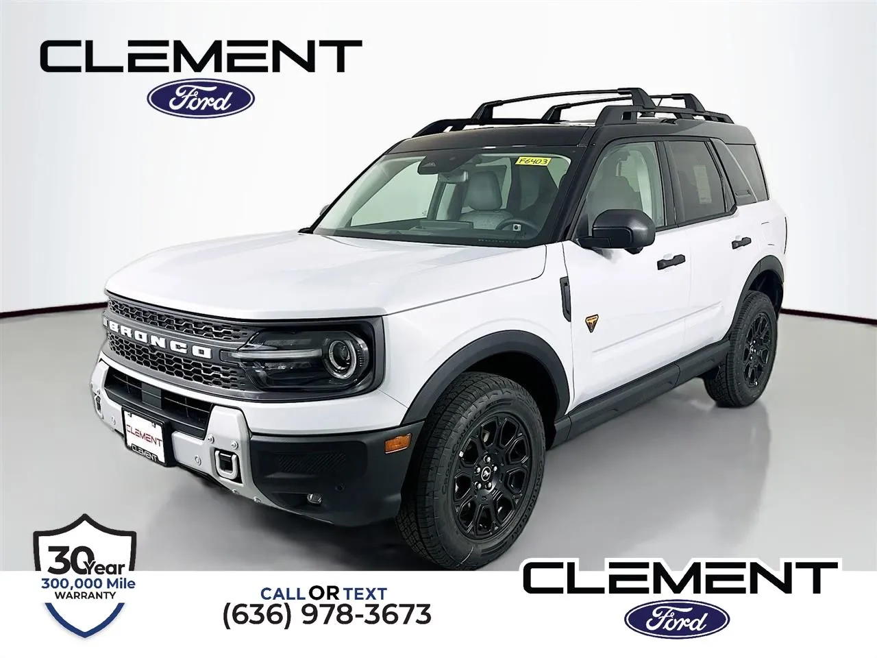 White 2026 Ford Bronco Sport Badlands for sale in Wentzville, MO
