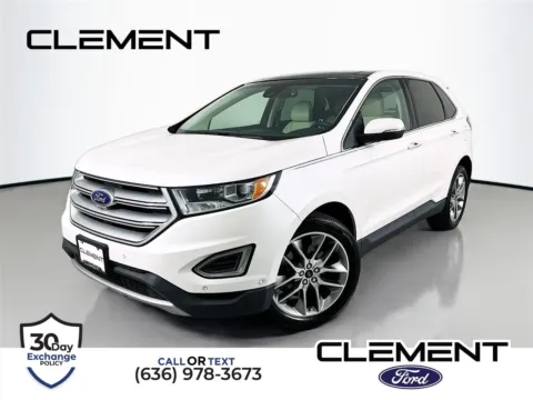 White 2015 Ford Edge Titanium for sale in Wentzville, MO