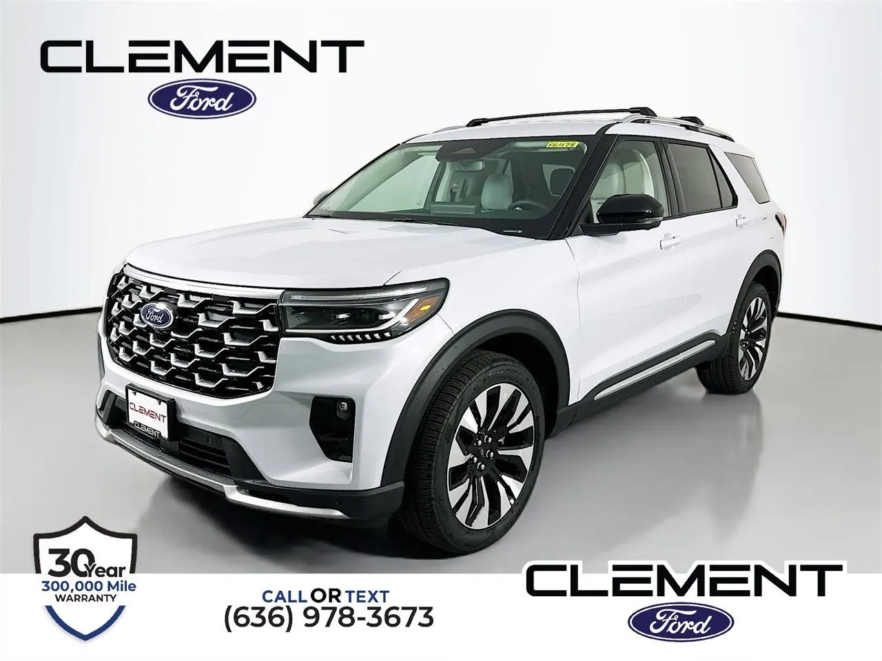 White 2026 Ford Explorer Platinum for sale in Wentzville, MO