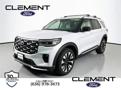 White 2026 Ford Explorer Platinum for sale in Wentzville, MO