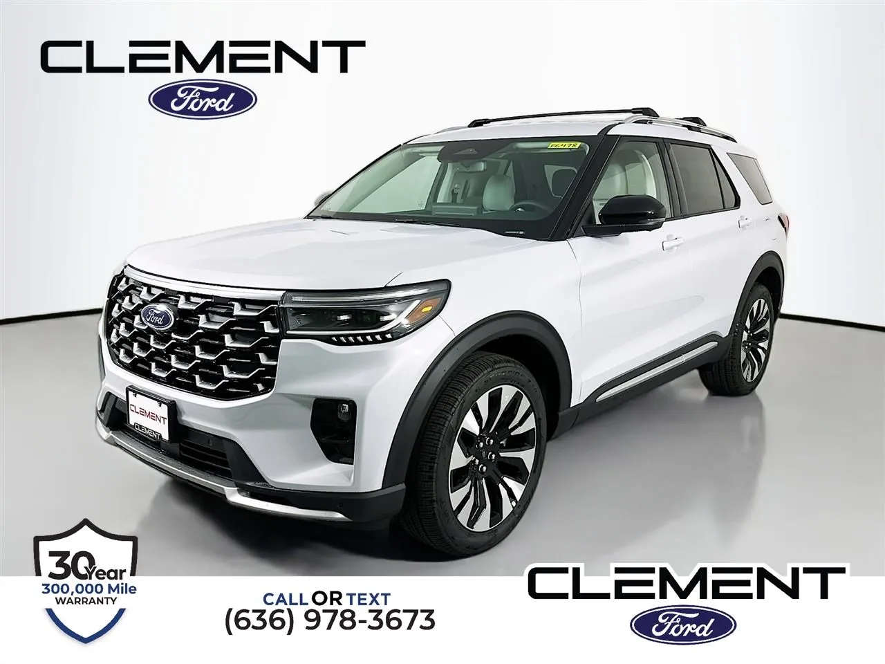 White 2026 Ford Explorer Platinum for sale in Wentzville, MO