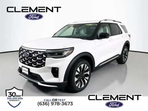 White 2026 Ford Explorer Platinum for sale in Wentzville, MO