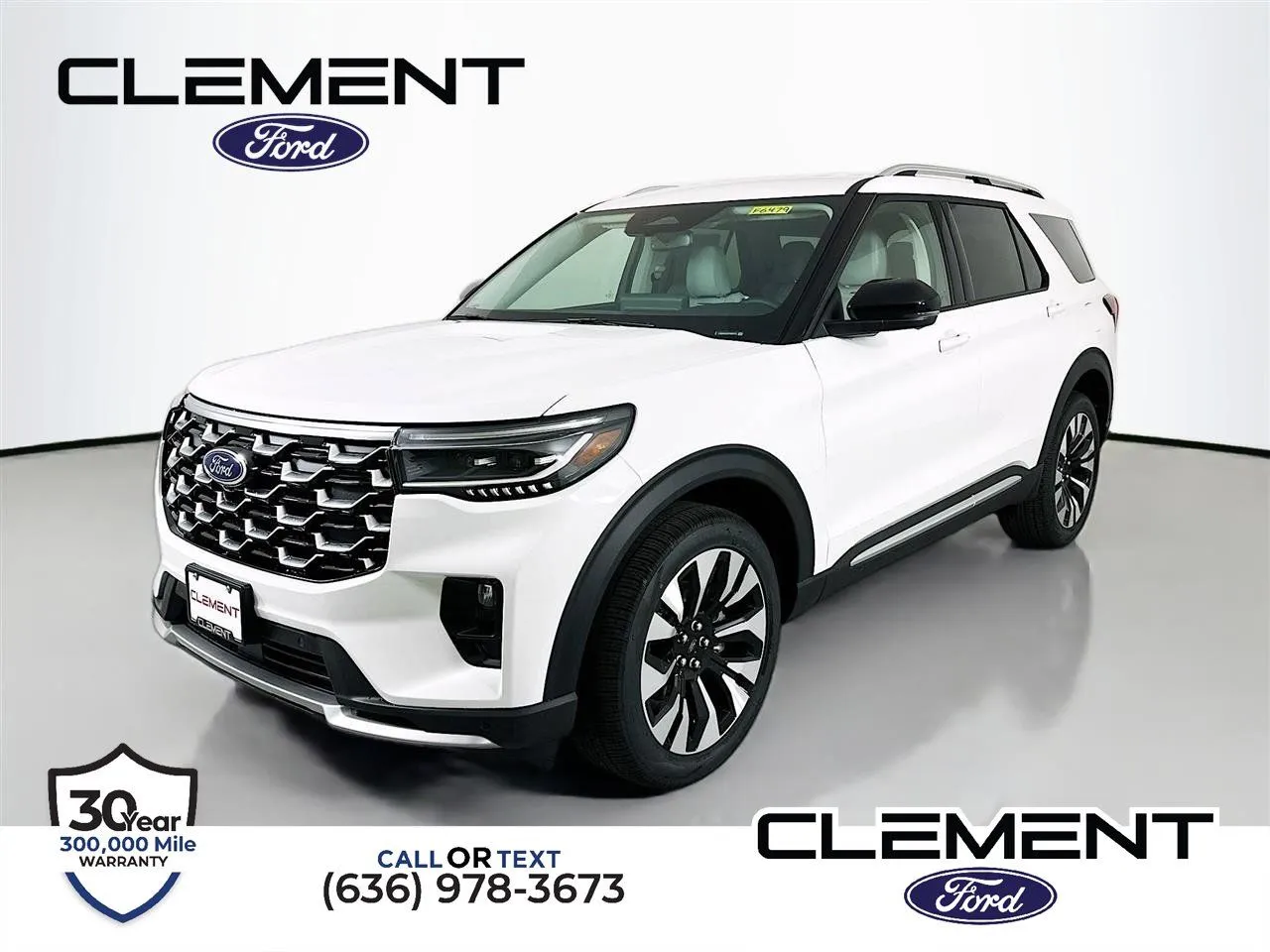 White 2026 Ford Explorer Platinum for sale in Wentzville, MO
