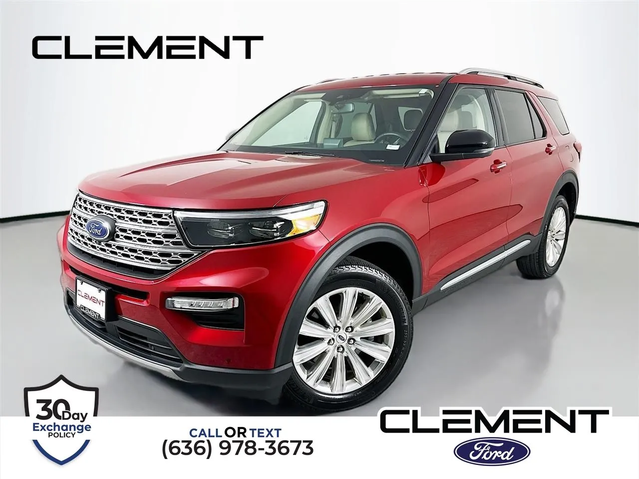 Red 2023 Ford Explorer Limited for sale in Wentzville, MO