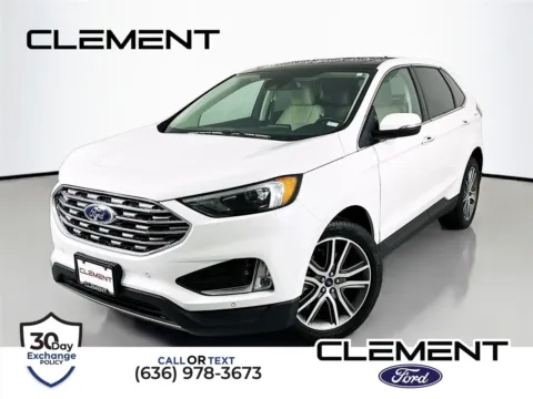 White 2022 Ford Edge Titanium for sale in Wentzville, MO