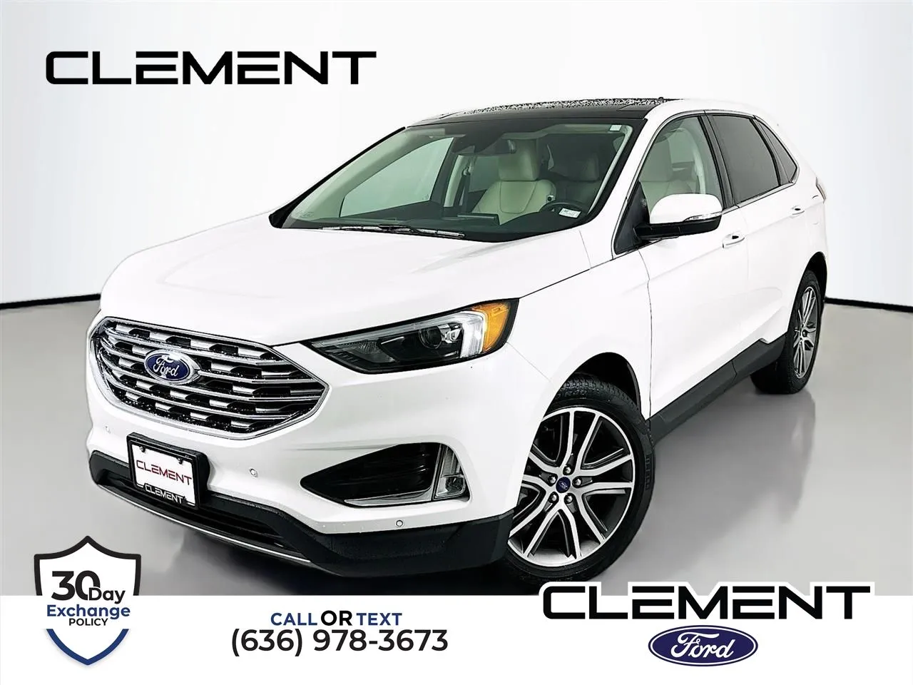 White 2022 Ford Edge Titanium for sale in Wentzville, MO