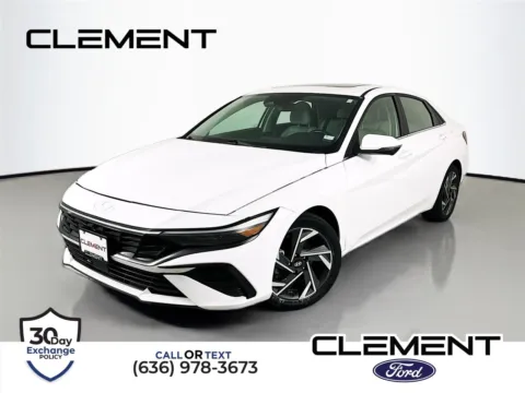 White 2024 Hyundai Elantra Limited for sale in Wentzville, MO