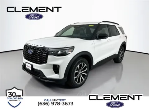 White 2026 Ford Explorer ST-Line for sale in Wentzville, MO
