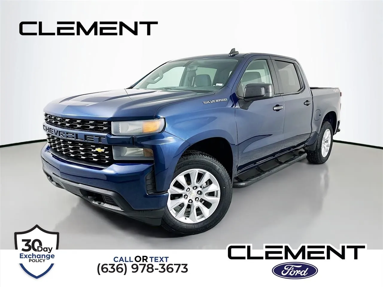 Blue 2020 Chevrolet Silverado 1500 Custom for sale in Wentzville, MO