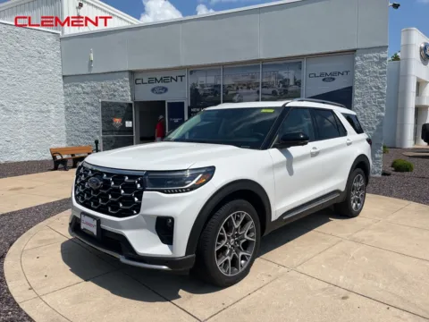 White 2025 Ford Explorer Platinum for sale in O'Fallon, MO