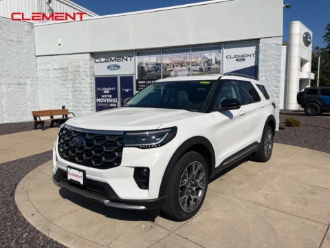 White 2025 Ford Explorer Platinum for sale in O'Fallon, MO