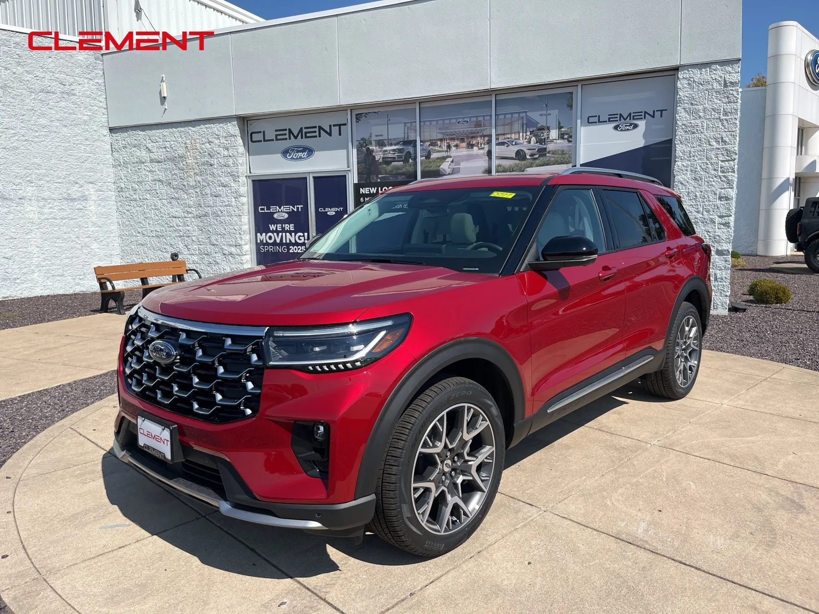 Red 2025 Ford Explorer Platinum for sale in O'Fallon, MO