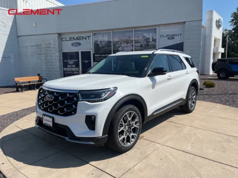 White 2025 Ford Explorer Platinum for sale in O'Fallon, MO