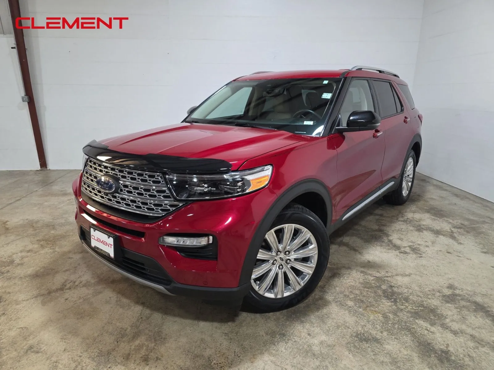 Red 2021 Ford Explorer Limited for sale in Wentzville, MO