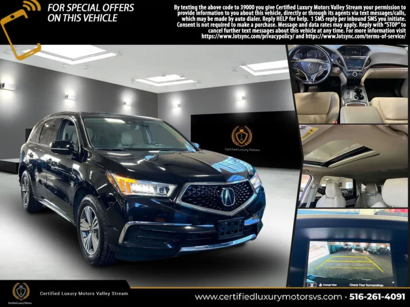 Used 2019 Acura MDX for sale in Valley Stream, NY VIN 5J8YD4H34KL019523