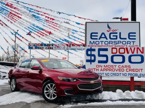 Red 2016 CHEVROLET MALIBU LT for sale in Hobart, IN