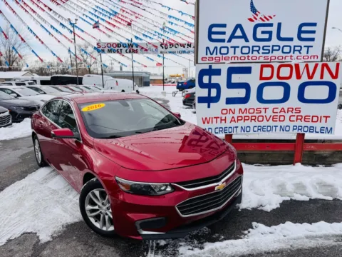 Another view of 2016 CHEVROLET MALIBU LT for sale in Hobart, IN at Eagle Motorsport Used Car Dealer Bad Credit Auto Finance Northwest Indiana