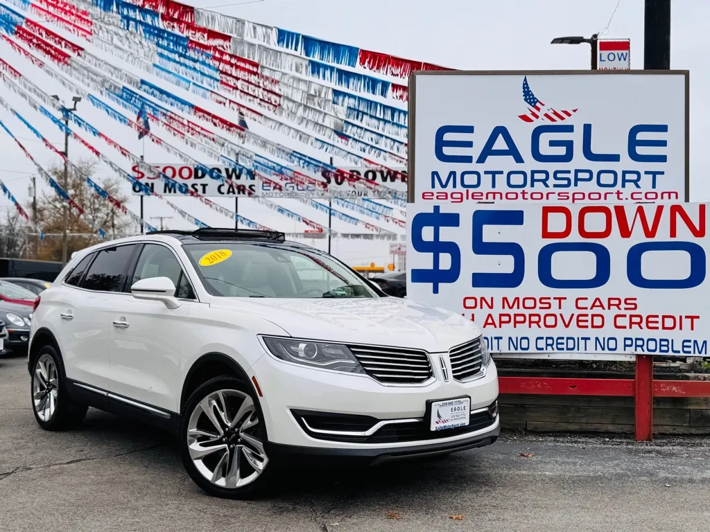 White 2018 LINCOLN MKX RESERVE for sale in Hobart, IN