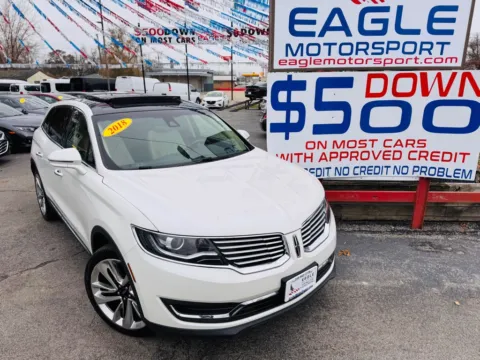 Another view of 2018 LINCOLN MKX RESERVE for sale in Hobart, IN at Eagle Motorsport Used Car Dealer Bad Credit Auto Finance Northwest Indiana