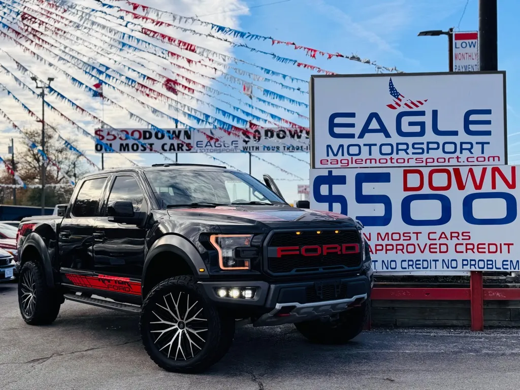 Black 2017 FORD F-150 RAPTOR for sale in Hobart, IN