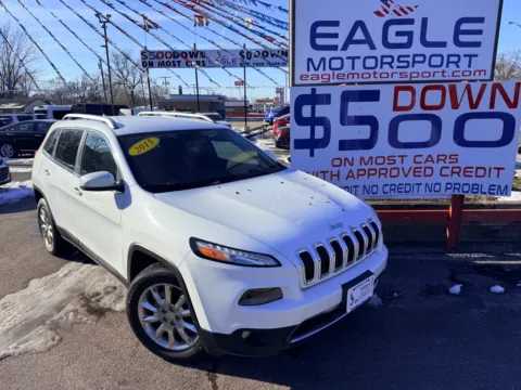 Another view of 2015 JEEP CHEROKEE LIMITED for sale in Hobart, IN at Eagle Motorsport Used Car Dealer Bad Credit Auto Finance Northwest Indiana
