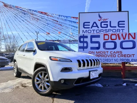 More photos of 2015 JEEP CHEROKEE LIMITED at Eagle Motorsport Used Car Dealer Bad Credit Auto Finance Northwest Indiana, IN