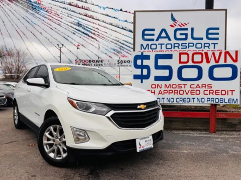 Another view of 2021 CHEVROLET EQUINOX LT for sale in Hobart, IN at Eagle Motorsport Used Car Dealer Bad Credit Auto Finance Northwest Indiana