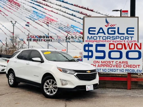 White 2021 CHEVROLET EQUINOX LT for sale in Hobart, IN