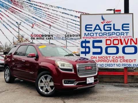 Red 2016 GMC ACADIA DENALI for sale in Hobart, IN