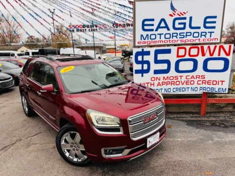 Another view of 2016 GMC ACADIA DENALI for sale in Hobart, IN at Eagle Motorsport Used Car Dealer Bad Credit Auto Finance Northwest Indiana