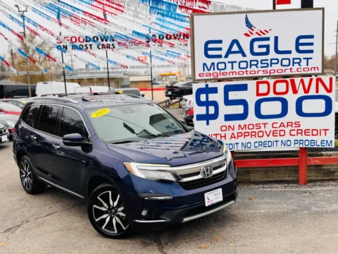 Photos of 2019 HONDA PILOT TOURING W/REAR CAPTAIN'S CHAIR for sale in Hobart, IN at Eagle Motorsport Used Car Dealer Bad Credit Auto Finance Northwest Indiana