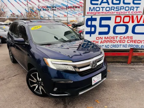Another view of 2019 HONDA PILOT TOURING W/REAR CAPTAIN'S CHAIR for sale in Hobart, IN at Eagle Motorsport Used Car Dealer Bad Credit Auto Finance Northwest Indiana