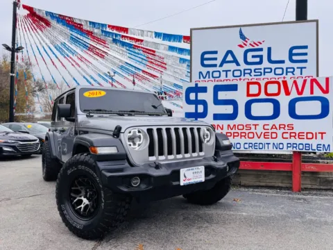 More photos of 2018 JEEP WRANGLER UNLIMI SPORT at Eagle Motorsport Used Car Dealer Bad Credit Auto Finance Northwest Indiana, IN