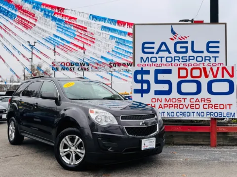 Gray 2013 CHEVROLET EQUINOX LT for sale in Hobart, IN