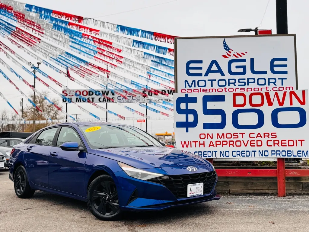 Blue 2022 HYUNDAI ELANTRA SEL for sale in Hobart, IN